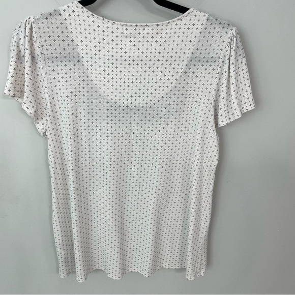 Eileen West Short Sleeve Pajama Pants Modal Set Women’s Size Medium Gray Lace 13 - Picture 9 of 12